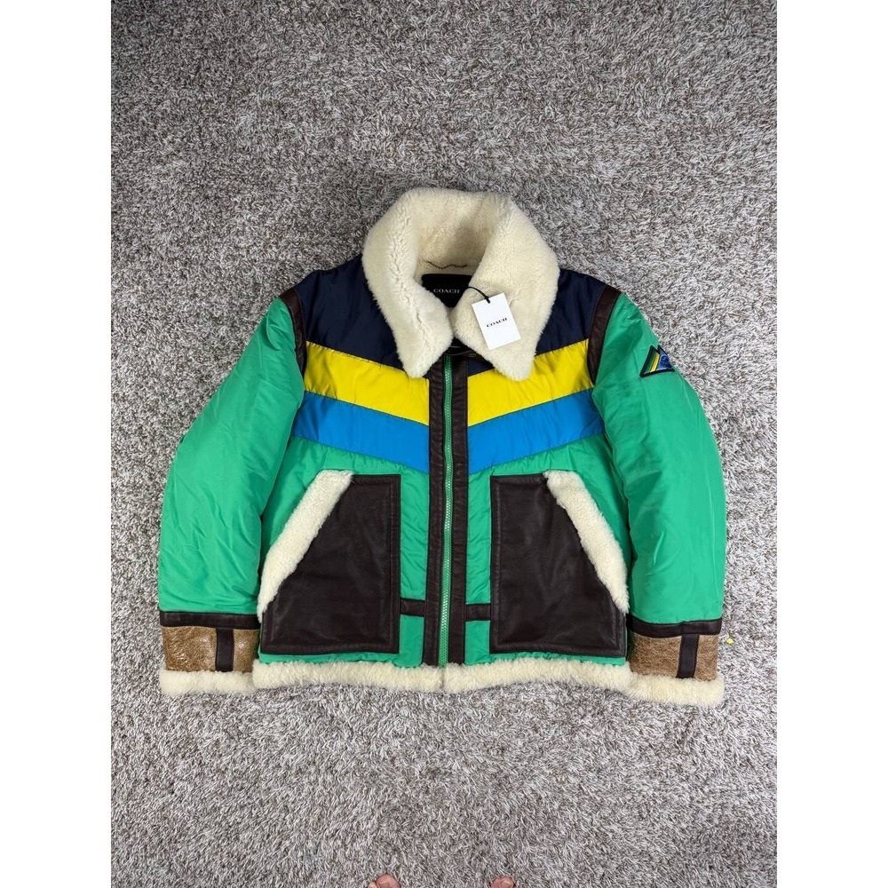 Coach Chevron Aviator Debuts Latest Ski Collection Jacket Size Medium